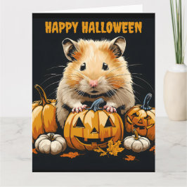 Tarjeta Hamster Halloween