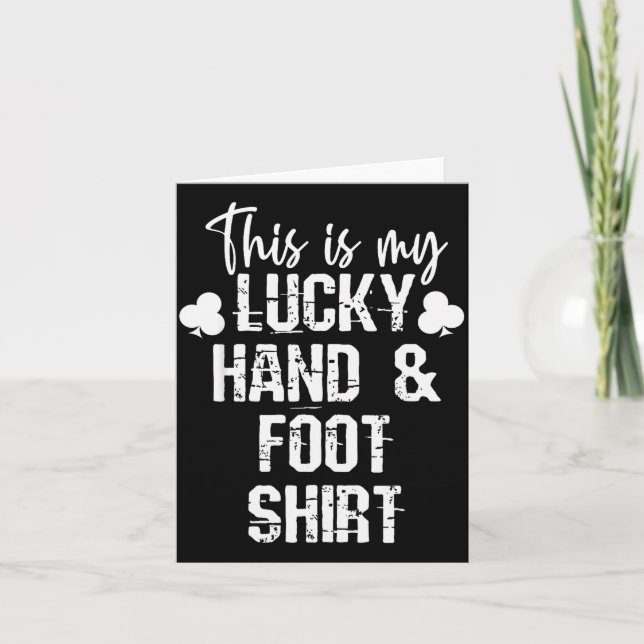 Tarjeta Hand And Foot Card Game Player Gift Funny Sharks C (Anverso)