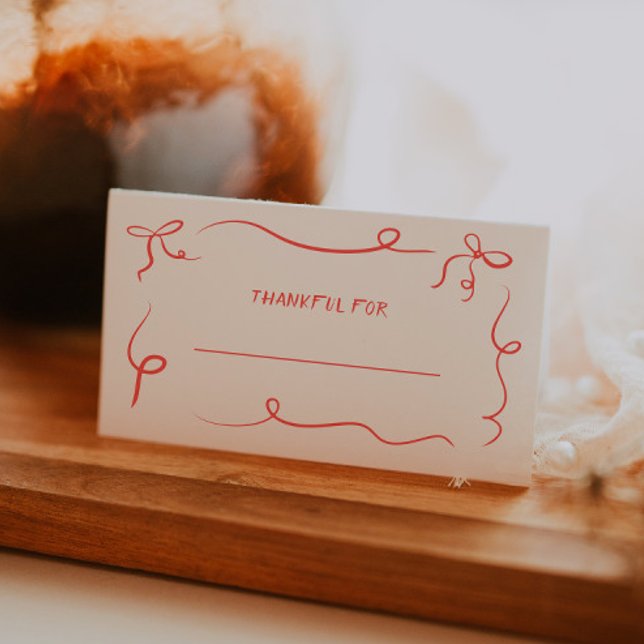 Tarjeta Hand Drawn Thankending Dinner Place (Subido por el creador)