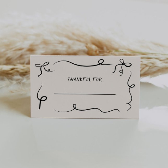 Tarjeta Hand Drawn Thankending Dinner Place (Subido por el creador)