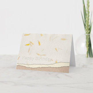 Tarjeta Hand hizo feliz cumpleaños al periódico