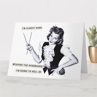 Tarjeta Handbasket To Hell