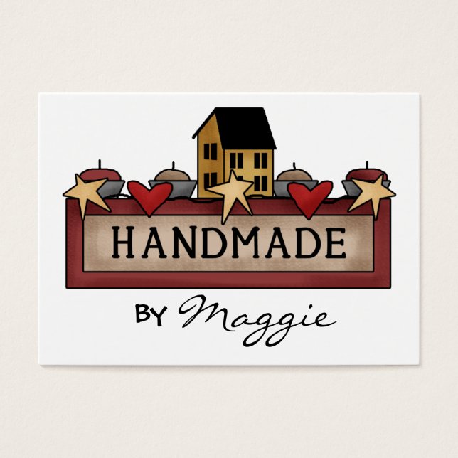 Tarjeta "Handmade By" - SRF (Frente)