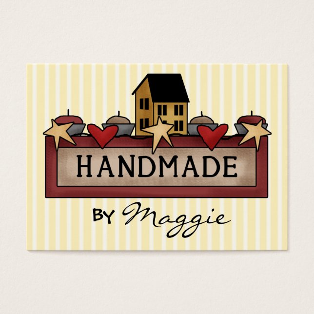 Tarjeta "Handmade By" - SRF (Frente)
