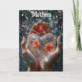 Tarjeta Hands Holding A Heart  Greeting Card