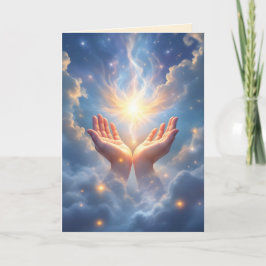 Tarjeta Hands Set the Soul Free, Condolence Card