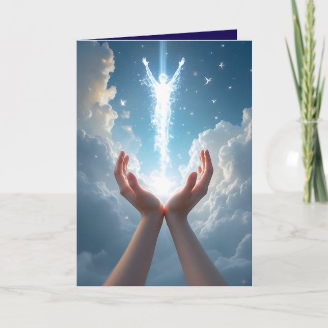 Tarjeta Hands Set the Soul Free, You have gone sympathy  (Anverso)