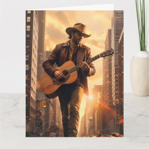 Tarjeta Handsome Cowboy Happy Birthday GREETING CARD