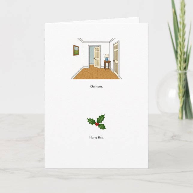 Tarjeta Hang This Holiday card (Anverso)