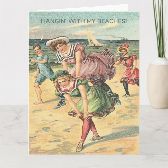 Tarjeta Hangin' con mis playas (Anverso)