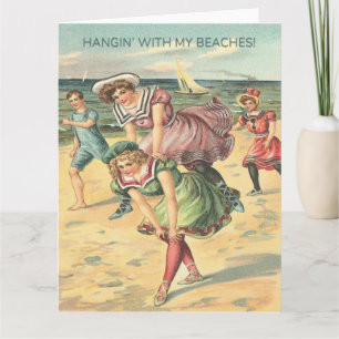 Tarjeta Hangin' con mis playas