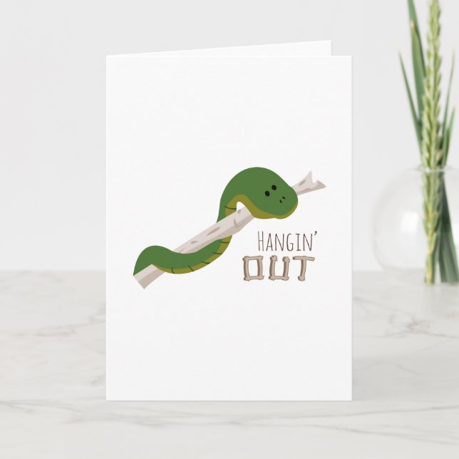 Tarjeta Hangin hacia fuera (Anverso)