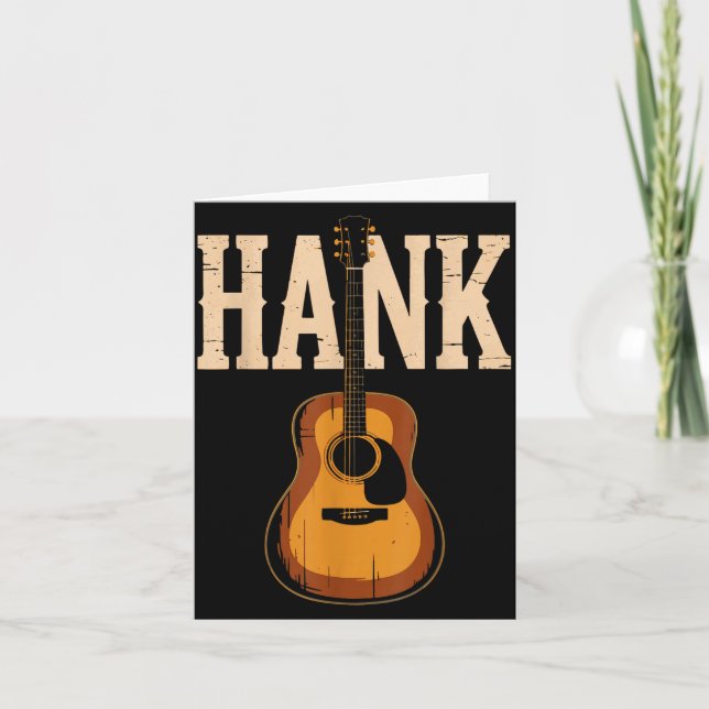 Tarjeta Hank Folk Style Line Dancing Western Country Music (Anverso)