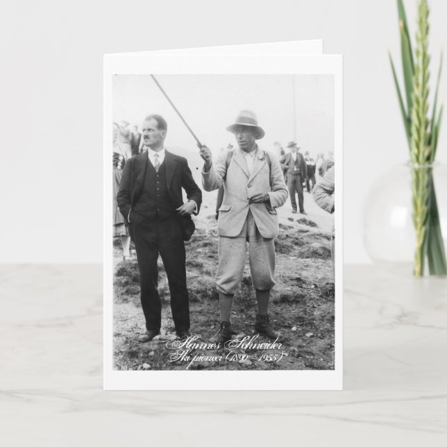 Tarjeta Hannes Schneider 1929 –Pionier des alpinen Sports (Anverso)