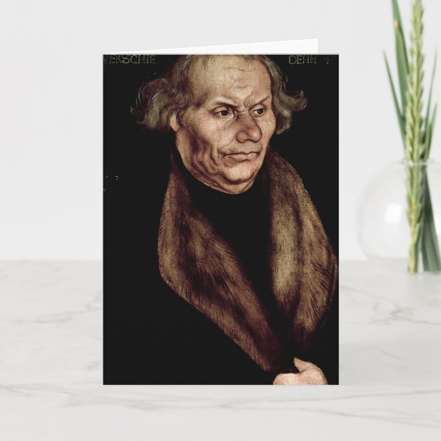 Tarjeta Hans Luther, padre de Martin Luther (Anverso)