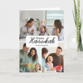 Tarjeta Hanukkah 3 Bienvenida de vacaciones de Col