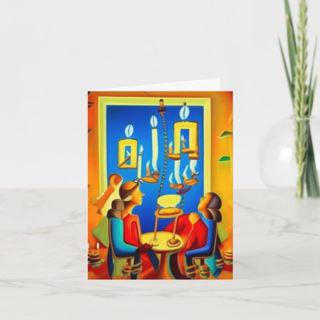 Tarjeta Hanukkah 6 (Anverso)