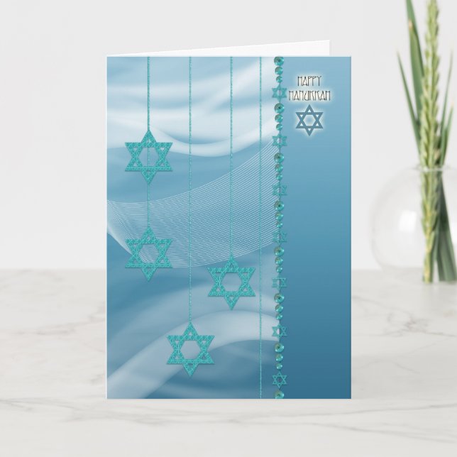 Tarjeta Hanukkah Blue (Anverso)