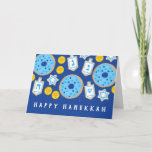 Tarjeta Hanukkah Chanukah postre a Donuts Cookies<br><div class="desc">Derechos de autor Cindy Bendel</div>