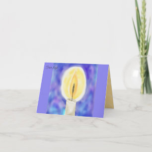 Tarjeta Hanukkah de la primera noche