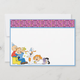 Tarjeta Hanukkah Gracias 7" x 5" Personalización