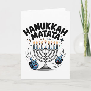 Tarjeta Hanukkah Matata Divertido Hanukkah Judío