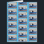 Tarjeta Hanukkah Mix-Tape<br><div class="desc">Hanukkah Mix-Tape Cambia el color de fondo para convertirlo en el tuyo propio!</div>