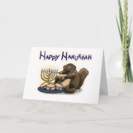 Tarjeta Hanukkah Platypus