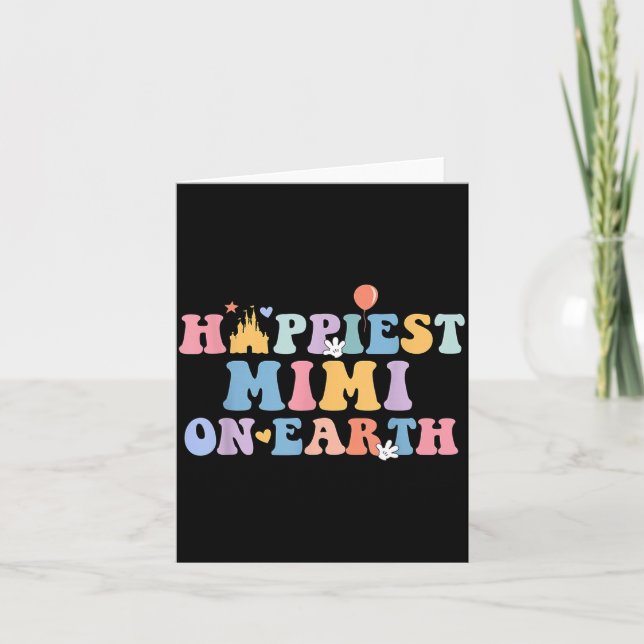 Tarjeta Hapest Mimi On Earth Hapest Grandma Matching Famil (Anverso)