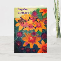 Tarjeta HappBee Birthday 5 x 7