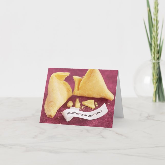 Tarjeta Happiness Fortune Cookie Card (Anverso)