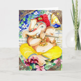 Tarjeta Happiness Ganesh Greeting Card