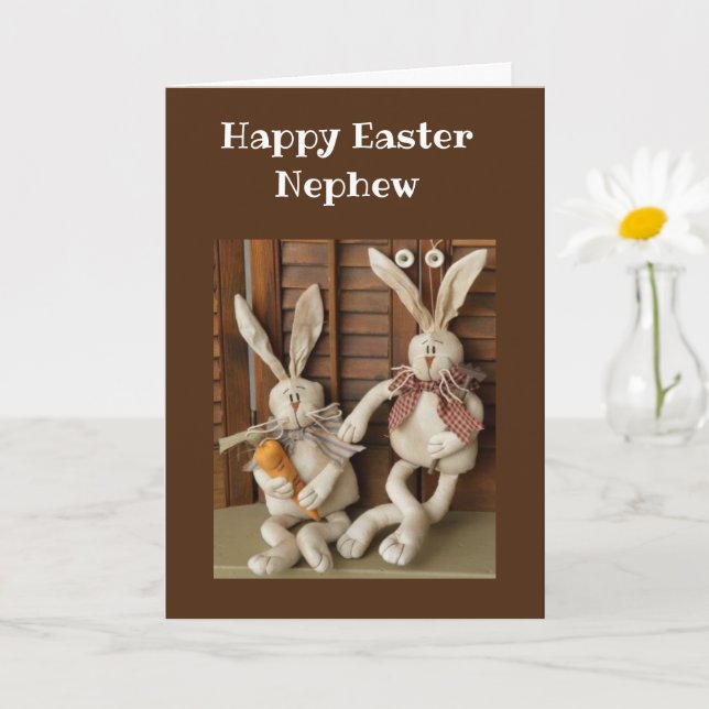 TARJETA HAPPPY EASTER **NEPHEW** CARD (Planta pequeña)