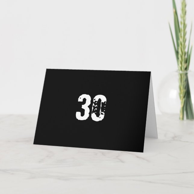 Tarjeta Happy 30th Birthday (Anverso)