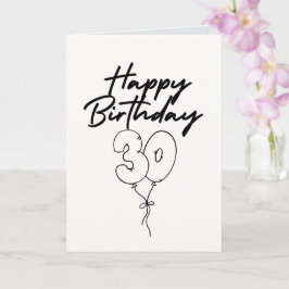 Tarjeta Happy 30th Birthday Celebration