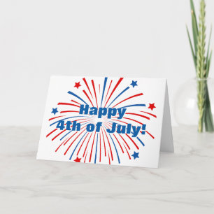 Tarjeta Happy 4th of July Independence Day greeting card