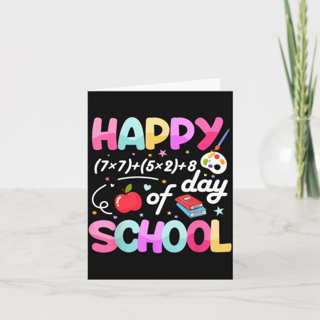 Tarjeta Happy 67 Days Of School 67th Day Smarter Six Seven (Anverso)