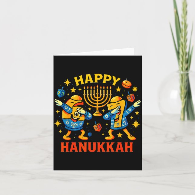 Tarjeta Happy 67 Hanukkah Funny Holiday Meme Design  (Anverso)