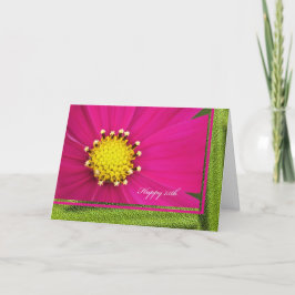 Tarjeta Happy 75th Birthday Greeting Card — Cosmos rosa
