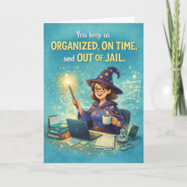 Tarjeta Happy Admin Pro Day - You're a Wizard!