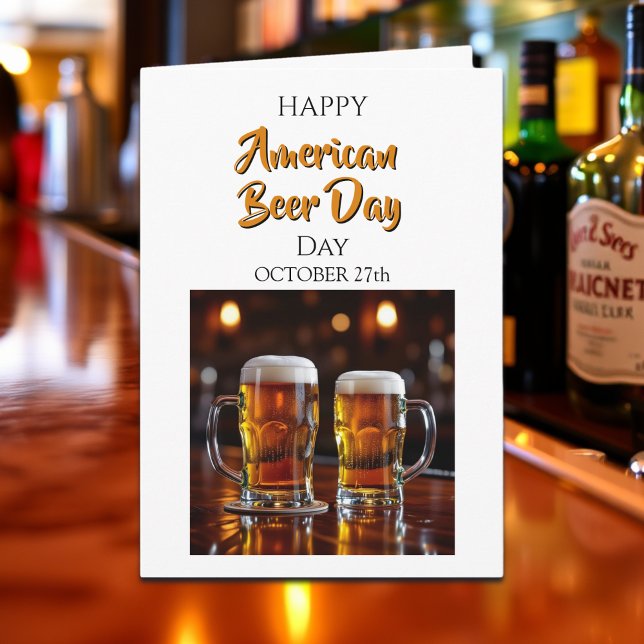 Tarjeta Happy American Beer Day | October 27th (Subido por el creador)