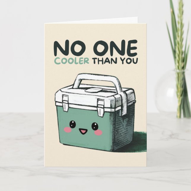 Tarjeta Happy Anniversary Cute Funny Simple Coolbox Card (Anverso)