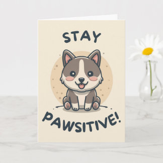 Tarjeta Happy Anniversary Cute Funny Simple Dog Card 