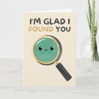 Tarjeta Happy Anniversary Cute Funny Simple Glass Card