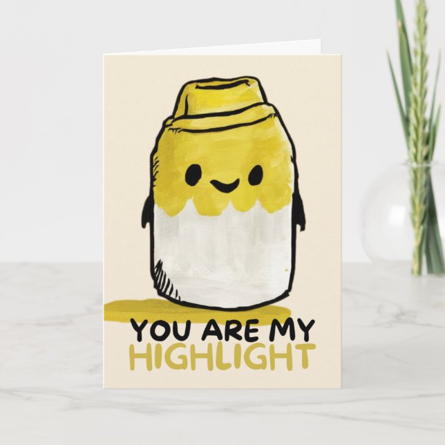 Tarjeta Happy Anniversary Cute Funny Simple Marker Card (Anverso)