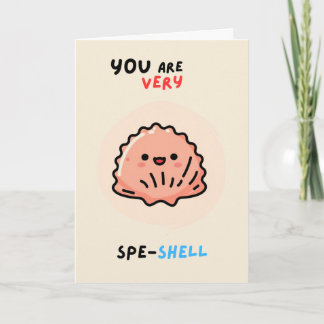Tarjeta Happy Anniversary Cute Funny Simple Shell Card