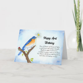 Tarjeta  Happy April Birthday with Bluebird