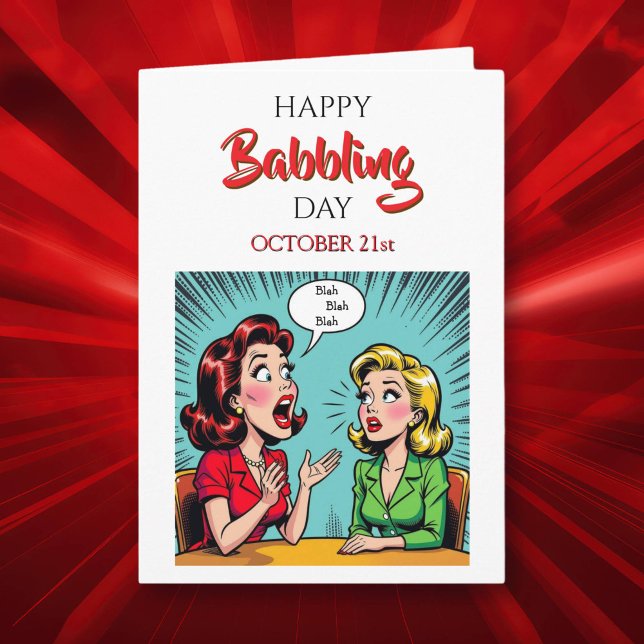 Tarjeta Happy Babbling Day | October 21st (Subido por el creador)