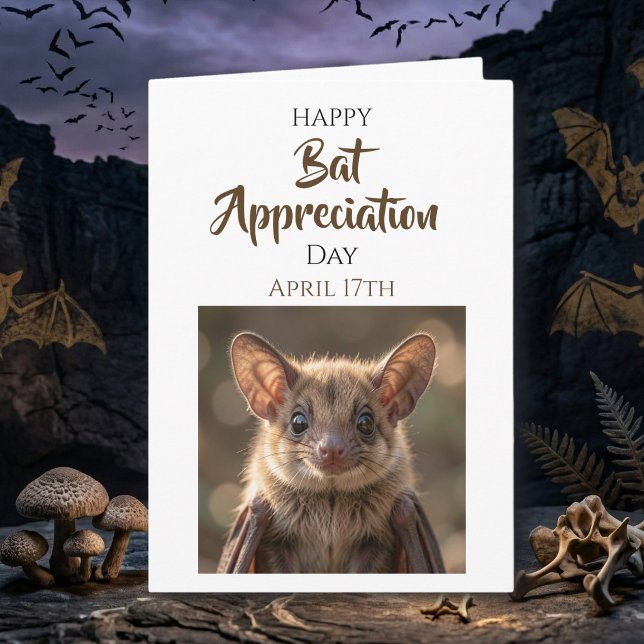 Tarjeta Happy Bat Appreciation Day | April 17th (Subido por el creador)