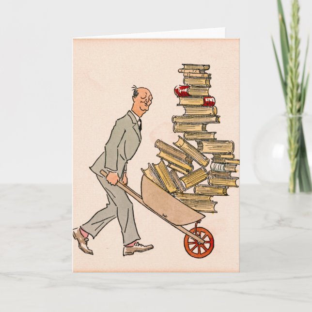 Tarjeta Happy Bibliophile 1930 (Anverso)